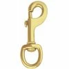 Weaver Leather Number 225 Round Swivel Snap - Solid Brass - 1 Inch - BC00225-SB-1 - Designer Hardware