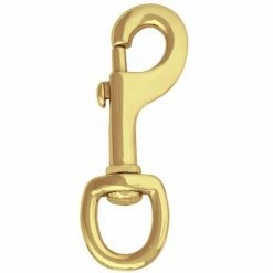 Weaver Leather Number 225 Round Swivel Snap - Solid Brass - 1 Inch - BC00225-SB-1 - Designer Hardware