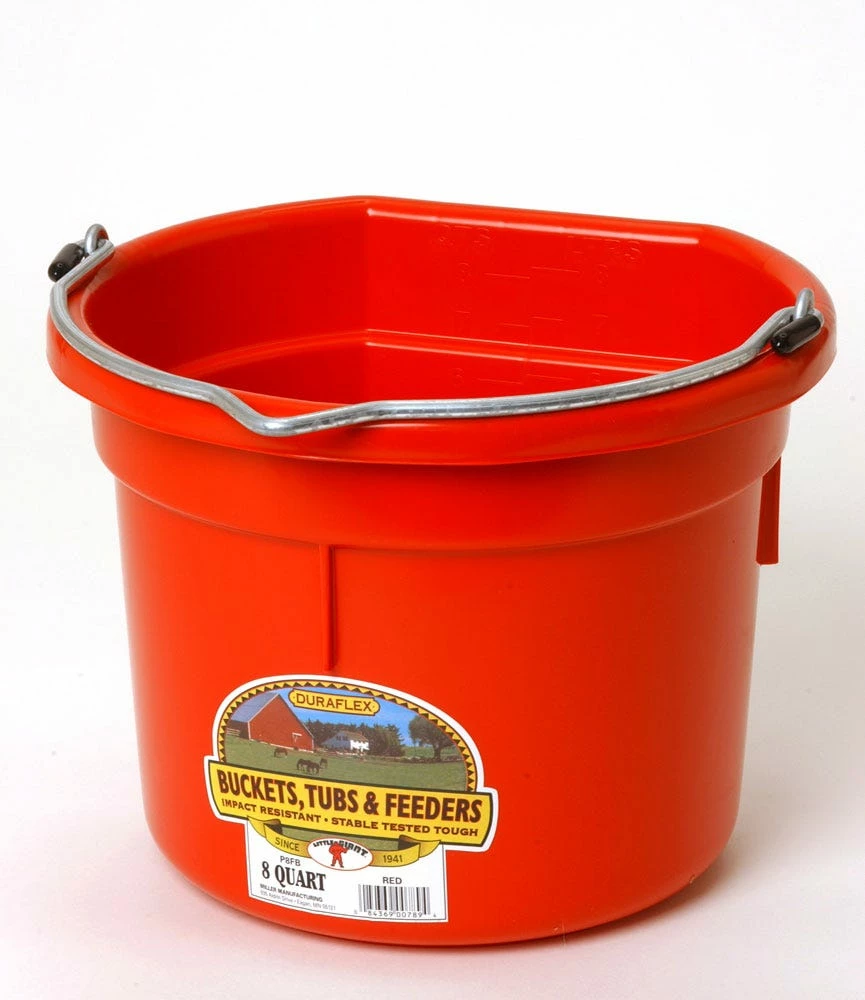 Various Brands 8 Quart Red Flat Back Bucket - Livestock Supplies 5 Various Brands 8 Quart Red Flat Back Bucket - Livestock Supplies - Image 3