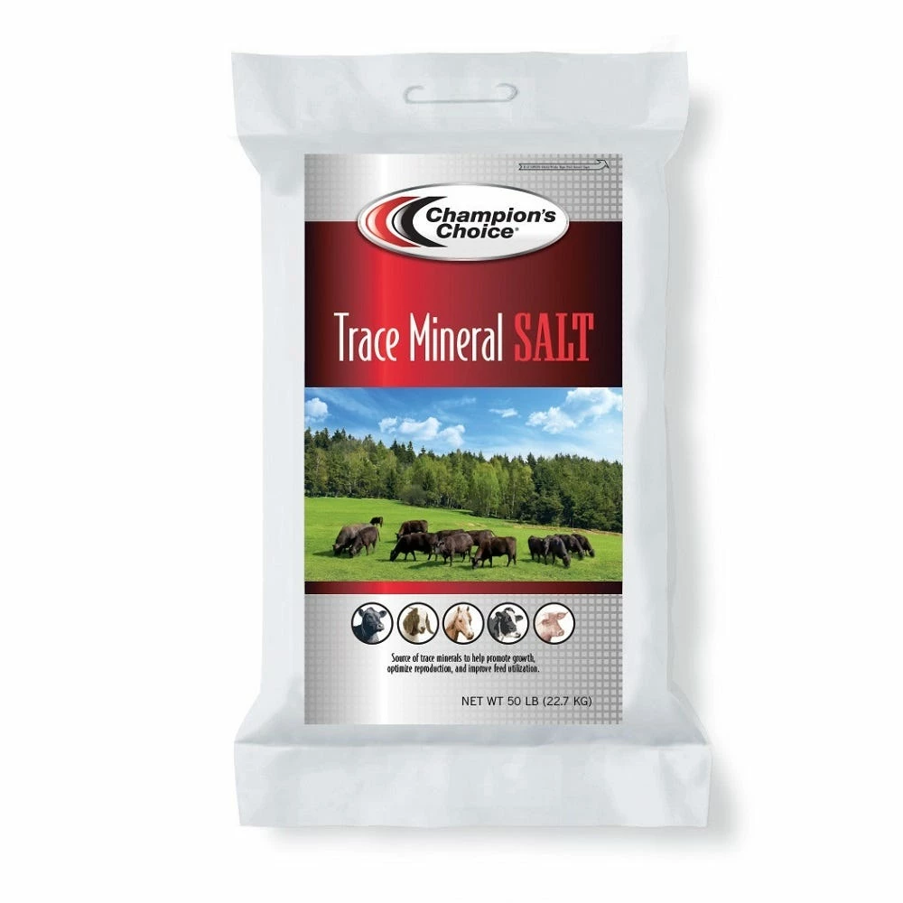 Champion's Choice Trace Mineral Salt, 50 lb. Bag - 100011361 3 Champion's Choice Trace Mineral Salt, 50 lb. Bag - 100011361
