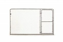 Tarter 10' x 6' Welded Kennel Section with Door - 10WKD - Galvanized Dog Kennels