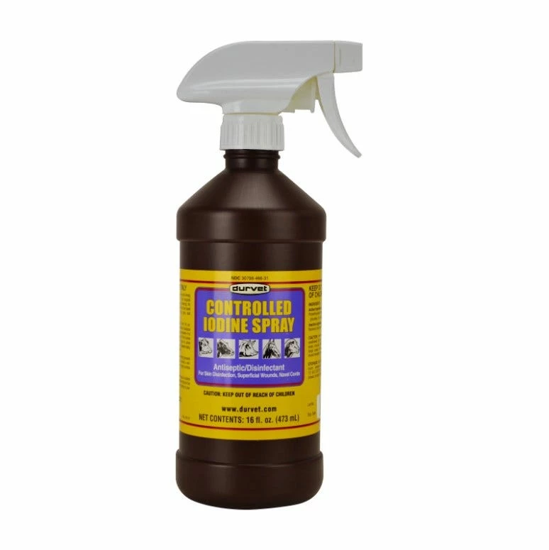 Durvet Controlled Iodine Spray 16oz. 043747 - Livestock Health 3 Durvet Controlled Iodine Spray 16oz. 043747 - Livestock Health