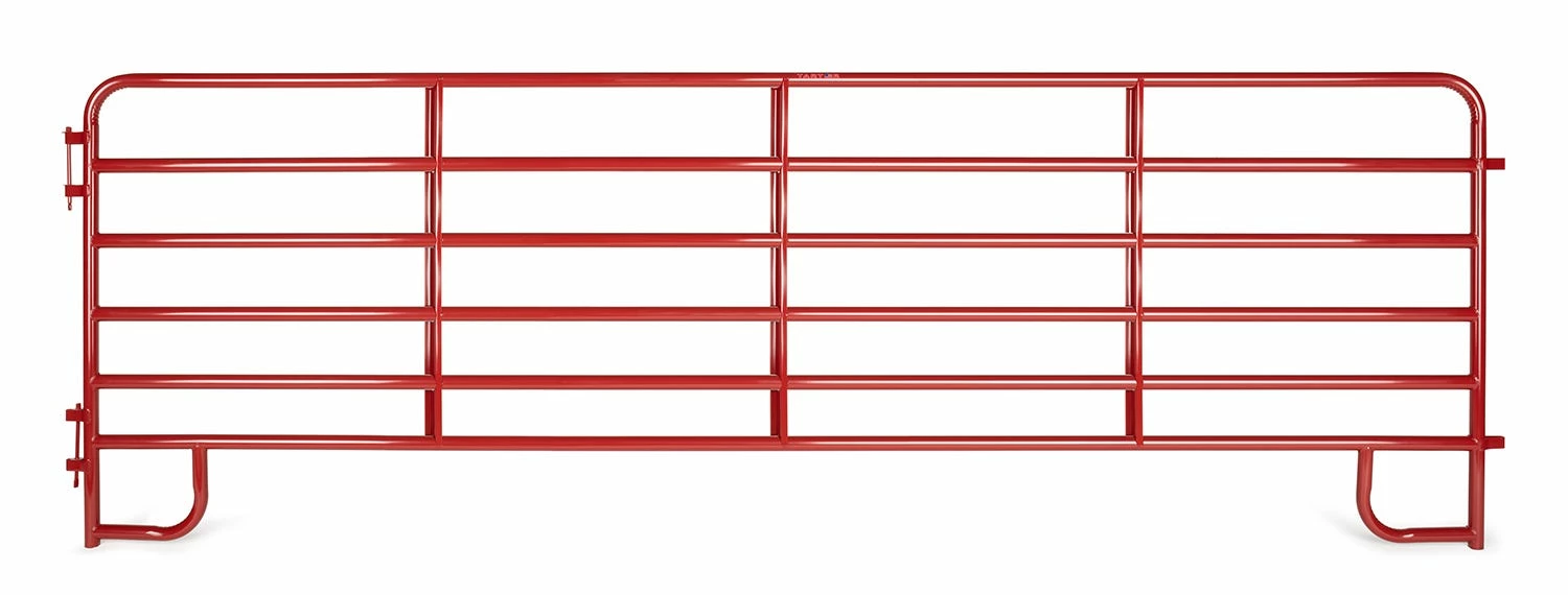 Tarter 16' 6 Bar Corral Panel, Red - ECR16 - Corrals & Panels 3 Tarter 16' 6 Bar Corral Panel, Red - ECR16 - Corrals & Panels