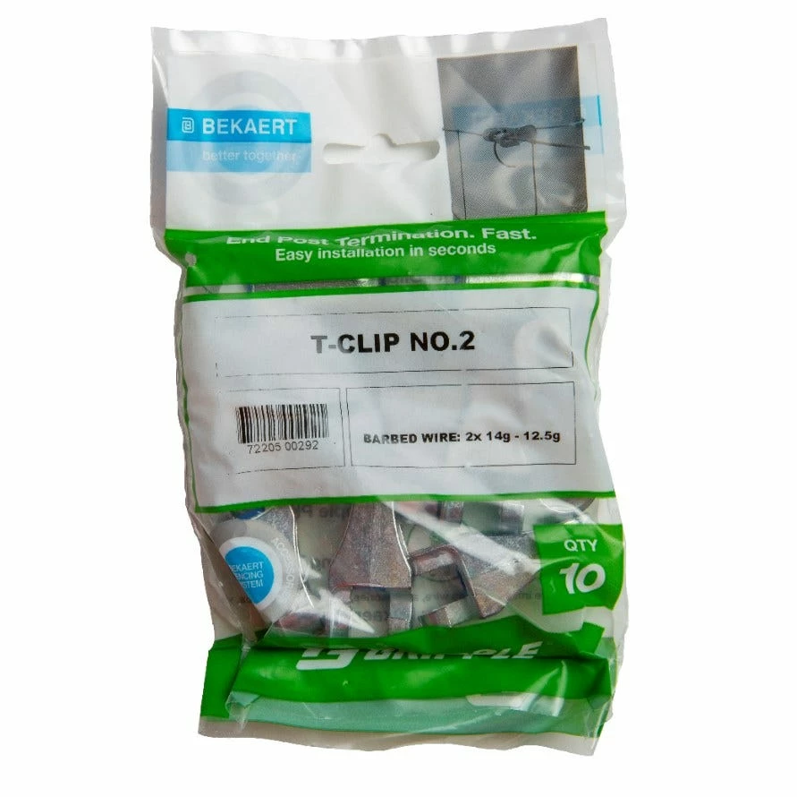 Gripple Wire T-Clip #2 10-7.5G (10 Count Bag) - 288546 - Fencing 3 Gripple Wire T-Clip #2 10-7.5G (10 Count Bag) - 288546 - Fencing