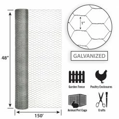 Garden Craft 48" x 150' Chicken Wire with 1" Openings - 164815 - Fence and Wire -Livestock Online Store b79e7deb59ac52fd32432d1df573e2da82daee30 164815 feature