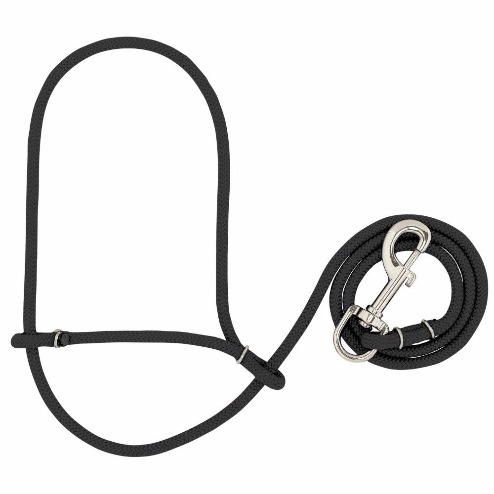 Weaver Leather Livestock Rope Sheep Halter 1/4 Inch Diameter Black - 35-7847-S1 - Sheep Halters & Accessories 4 Weaver Leather Livestock Rope Sheep Halter 1/4 Inch Diameter Black - 35-7847-S1 - Sheep Halters & Accessories - Image 2