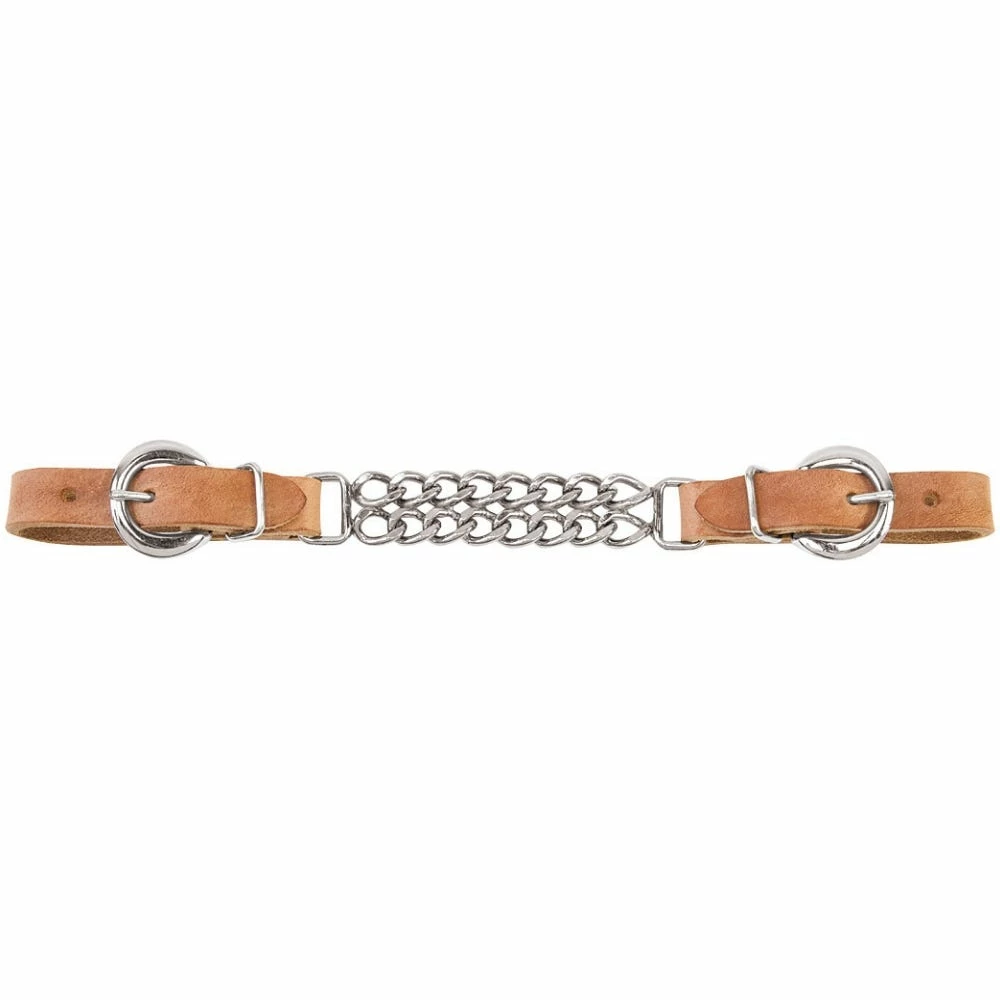 Weaver Leather Harness Leather 4-1/2 Inch Double Flat Link Chain Curb Strap - 30-1350 - Bits & Curb Straps 3 Weaver Leather Harness Leather 4-1/2 Inch Double Flat Link Chain Curb Strap - 30-1350 - Bits & Curb Straps