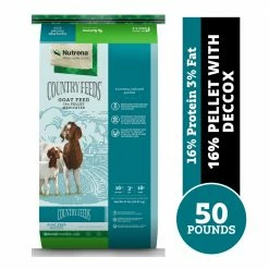 Nutrena Country Feeds® Goat Feed 16% Pellet with Deccox, 50 lb. Bag - Sheep & Goat Feed