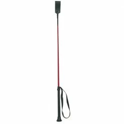 Weaver Leather Riding Crop with PVC Handle - 24 Inch Shaft - Red - 65-5115-RD - Leads, Lunge Lines & Whips