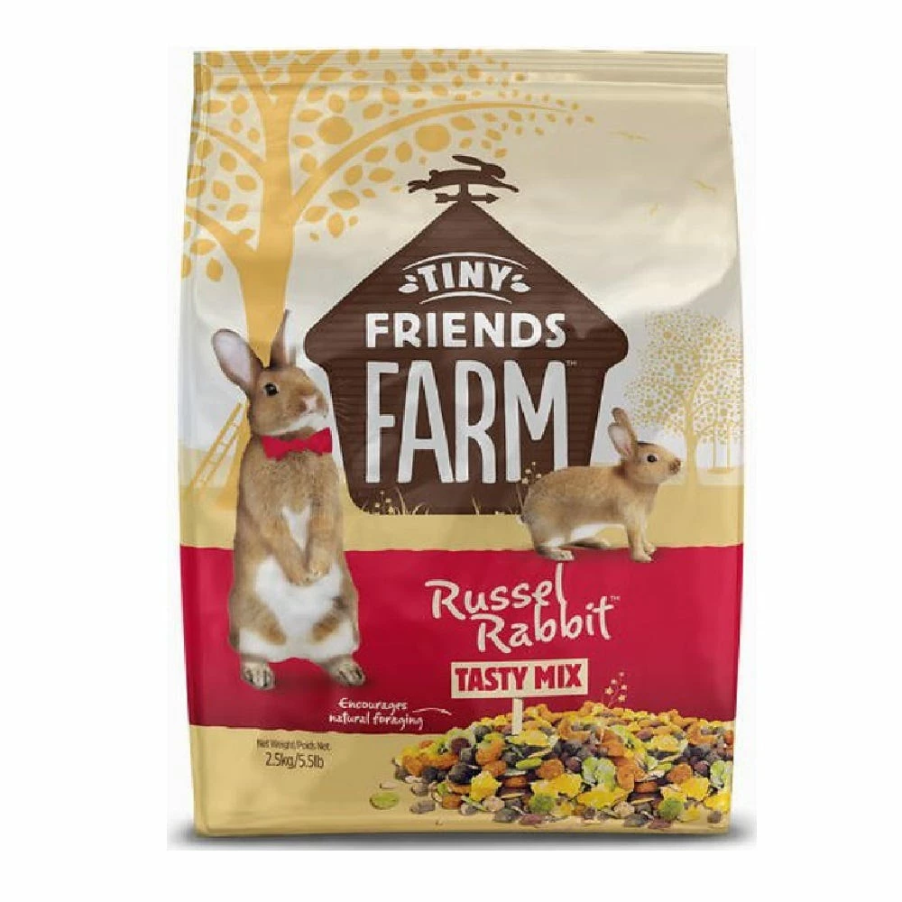 Tiny Friends Farm Russel Rabbit Tasty Mix, 5.5 lb. Bag - Rabbit Feed 3 Tiny Friends Farm Russel Rabbit Tasty Mix, 5.5 lb. Bag - Rabbit Feed