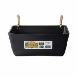 Little Giant 11" Fence Feeder with Clips, Black - FF11BLACK - Livestock Supplies