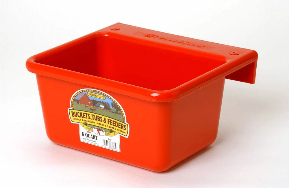 Little Giant Plastic Mini Feeder, 6 Quart - MF6RED - Livestock Supplies 3 Little Giant Plastic Mini Feeder, 6 Quart - MF6RED - Livestock Supplies