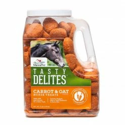 Manna Pro MannaPro Tasty Delitesâ„¢ Carrot & Oat Horse Treats, 3 lb. Container - Supplements