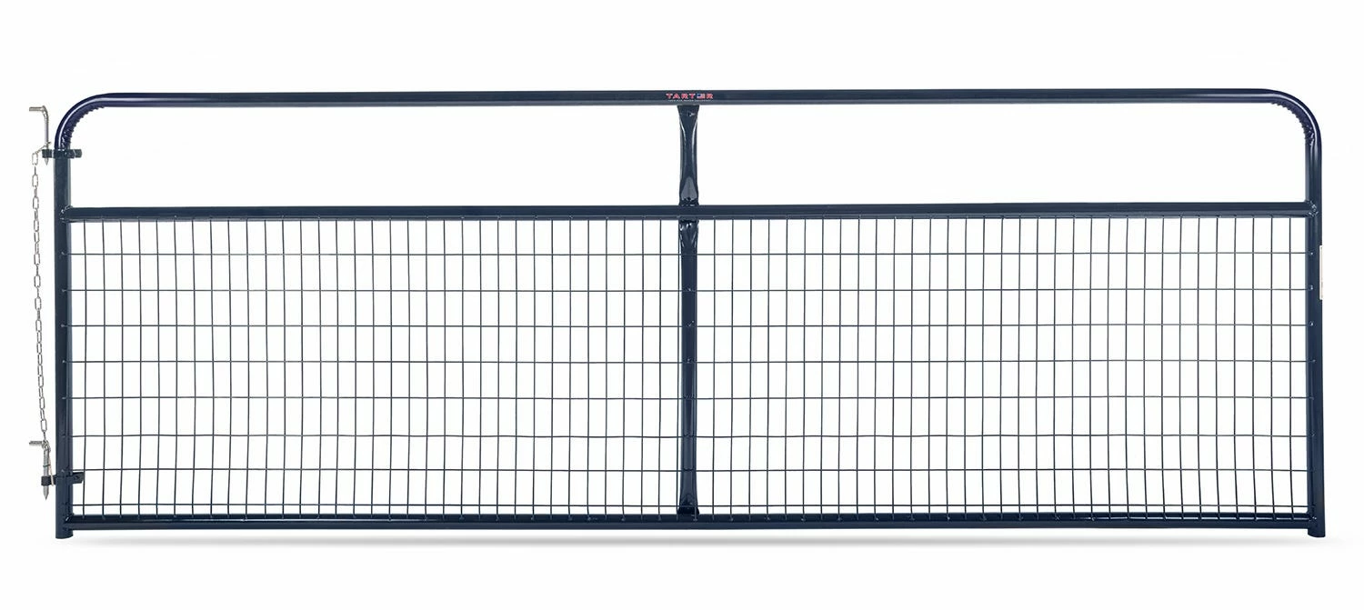 Tarter 12' 2" x 4" Wire Filled Gate, Blue - WFGB12 - Gates & Corrals 3 Tarter 12' 2" x 4" Wire Filled Gate, Blue - WFGB12 - Gates & Corrals