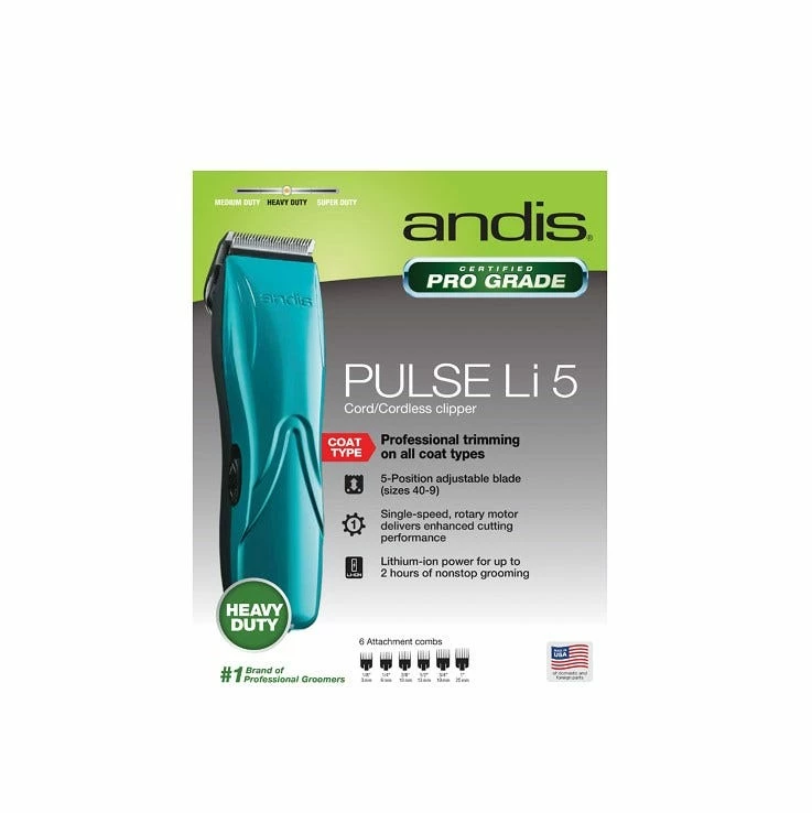 Andis Pulse Li 5-In-1 Cordless Clipper 73515 - Clippers & Shears 3 Andis Pulse Li 5-In-1 Cordless Clipper 73515 - Clippers & Shears