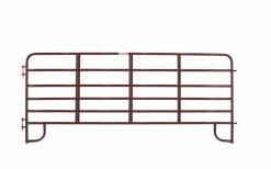 Tarter 12' 6 Bar Heavy Duty Corral Panel, Red - RRC12 - Panels & Gates