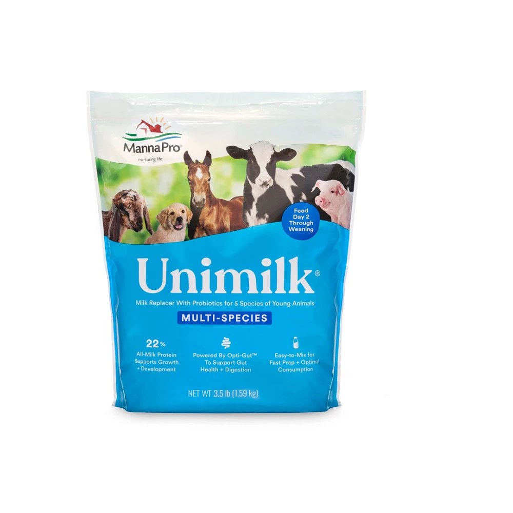 MannaPro Manna Pro Unimilk Instant Milk Replacer, 3.5 lb. Bag - Livestock Health 3 MannaPro Manna Pro Unimilk Instant Milk Replacer, 3.5 lb. Bag - Livestock Health