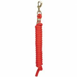 Weaver Leather Poly Lead Rope with a Solid Brass 225 Snap - Red - 35-2100-S2 - Leads, Lunge Lines & Whips -Livestock Online Store d482a4be5845508c325f9f97ab3f0f505e660ef4 67504811 67504811 image 35 2100 s2