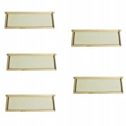 Harvest Lane Honey 5 Pack Of Assembled Medium Frames With Foundation - WWFFM-102-5 - Hive Boxes & Parts