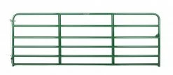 Tarter 12' 6 Bar Tube Gate, Green - 6EG12 - Panels & Gates