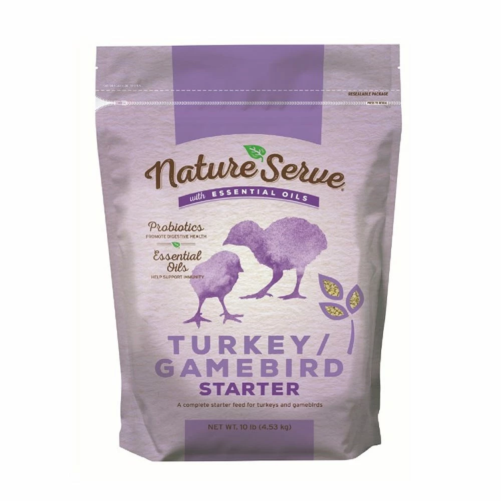 NatureServe Turkey/Gamebird Starter with Essential Oils, 10 lb. Bag - Wildlife Feed 3 NatureServe Turkey/Gamebird Starter with Essential Oils, 10 lb. Bag - Wildlife Feed