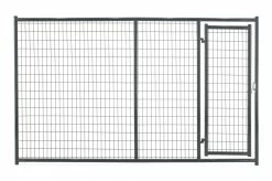 Tarter 6' x 10' Kennel Panel with Door, Gray - DKFHDG - Elite Dog Kennel
