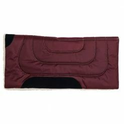Weaver Leather Synthetic Canvas Work Saddle Pad – fleece Liner - Wine - 35-1665-WI - Saddle Pads