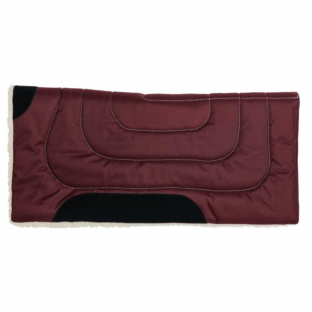 Weaver Leather Synthetic Canvas Work Saddle Pad – fleece Liner - Wine - 35-1665-WI - Saddle Pads 3 Weaver Leather Synthetic Canvas Work Saddle Pad – fleece Liner - Wine - 35-1665-WI - Saddle Pads