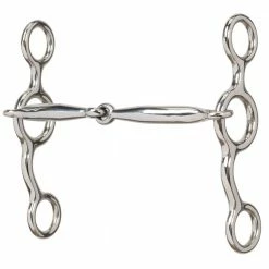 Weaver Leather All Purpose Bit with 5 Inch Sweet Iron Smooth Snaffle Mouth - CA-1888 - Bits & Curb Straps